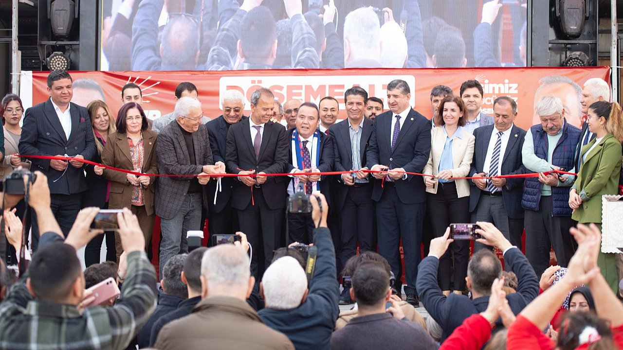 Döşemealtı’nda Menderes Dal’ın açılışı mitinge dönüştü