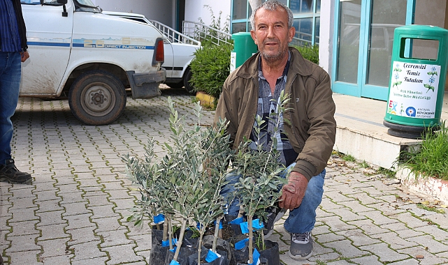 BÜYÜKŞEHİR FİDE DAĞITTI