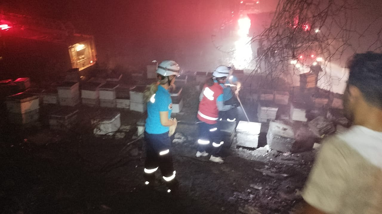 KEMER'DE YANGIN