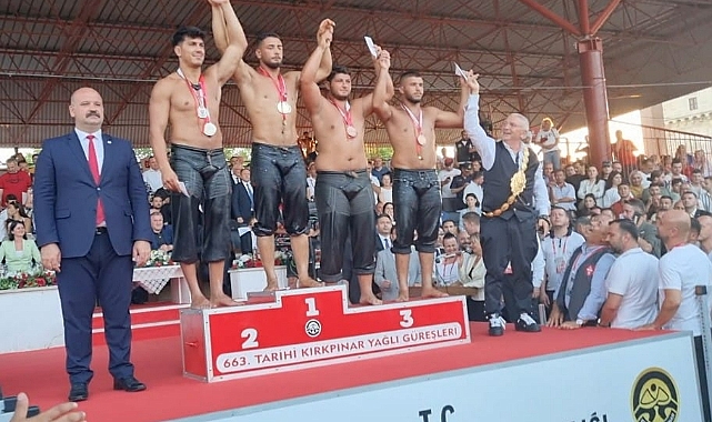 KIRKPINAR’DA ÜÇÜNCÜ OLDU