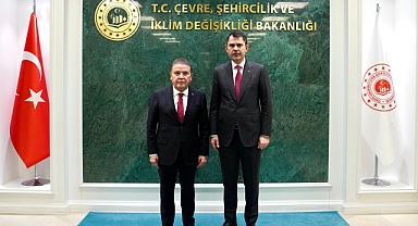 BAŞKAN BÖCEK BAKAN KURUM İLE GÖRÜŞTÜ