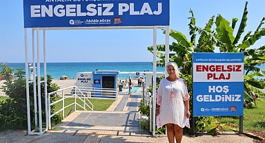 BÜYÜKŞEHİR’İN ENGELSİZ PLAJLARINA ZİYARETÇİ AKINI 