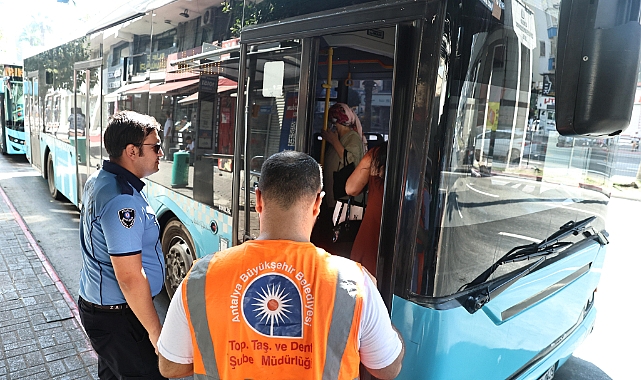 HALK OTOBÜSLERİNDE KLİMA DENETİMİ SÜRÜYOR