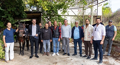 BAŞKAN VEKİLİ ÇİÇEK’TEN RAHVAN AT YARIŞLARI ÖNCESİ ZİYARET