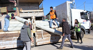 BÜYÜKŞEHİR BELEDİYESİ’NDEN HORTUMDAN ZARAR GÖREN ÜRETİCİYE DESTEK 