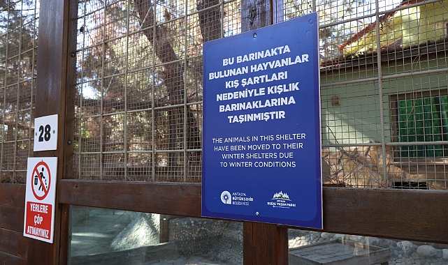 BÜYÜKŞEHİR DOĞAL YAŞAM PARKI’NDA KIŞ TEDBİRLERİ 