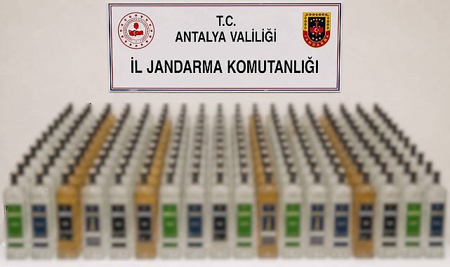 Alanya ve Manavgat'ta kaçak içki operasyonu