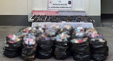 Jandarmadan gümrük kaçağı ürün operasyonu