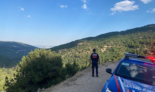 Jandarmadan ormanlık alanlarda yangın riskine karşı yoğun denetim
