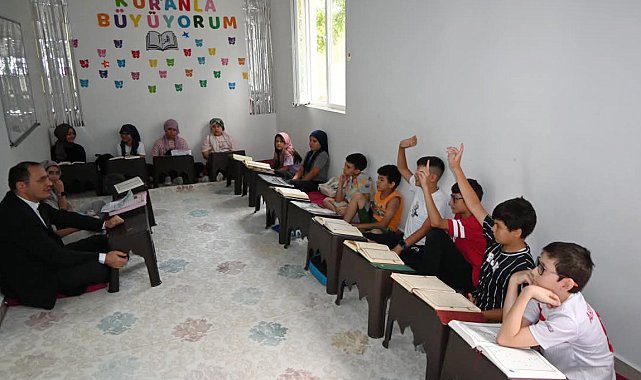 Kaymakam Türker'den Kuran kursu öğrencilerine ziyaret
