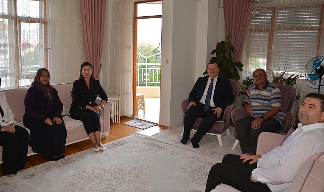 Kaymakamdan şehit kabirleri ve ailelerine ziyaret