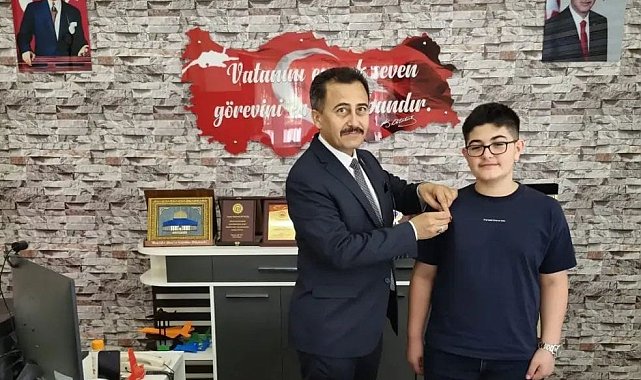 LGS birincisi altınla ödüllendirildi