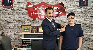 LGS birincisi altınla ödüllendirildi