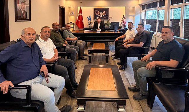 Muhtarlardan Kaymakam Yılmazer'e ziyaret