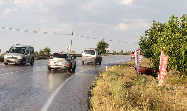 Yola dökülen yakıt kazaya neden oldu
